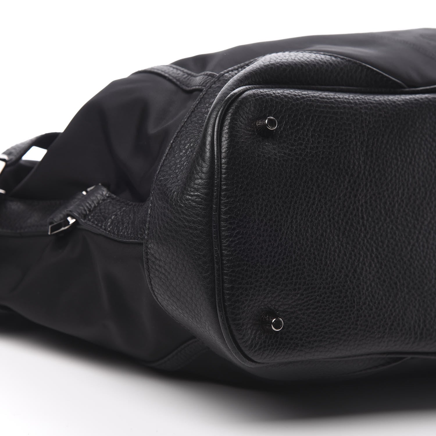 Burberry Nylon Calfskin Tote Black 10 of 13