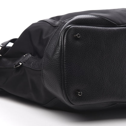 Burberry Nylon Calfskin Tote Black 10 of 13