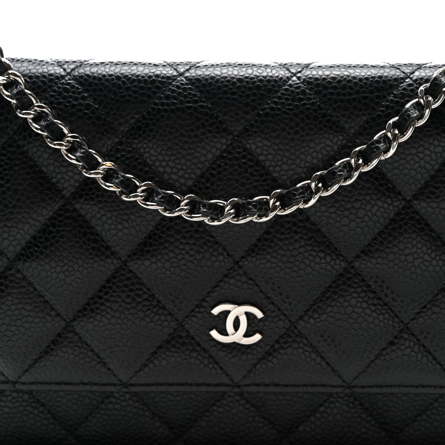 Chanel Caviar Quilted Wallet On Chain WOC Black 8 of 10