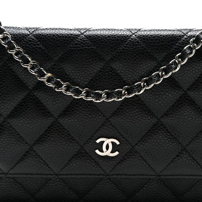 Chanel Caviar Quilted Wallet On Chain WOC Black 8 of 10