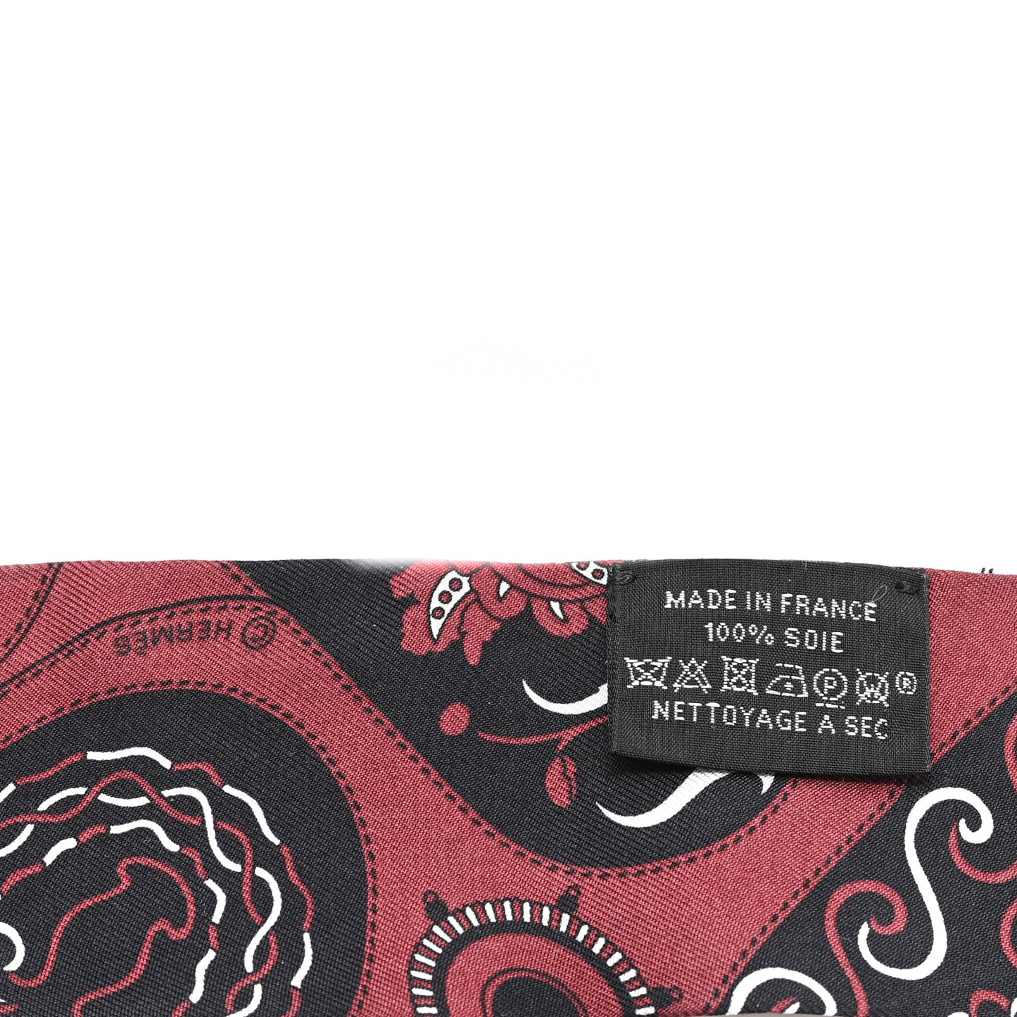 Silk Festival Des Amazones Twilly Bourgogne White Black