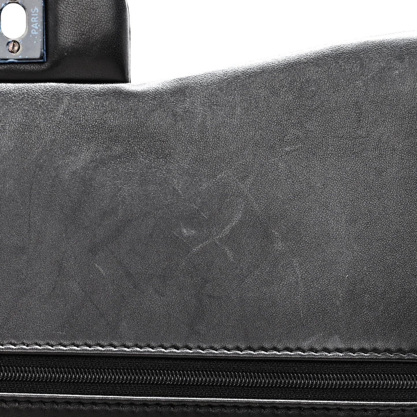 Lambskin Chevron Quilted Jumbo Double Flap So Black