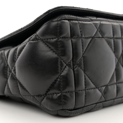 Christian Dior Calfskin Macrocannage Medium Caro Bag Black 9 of 11