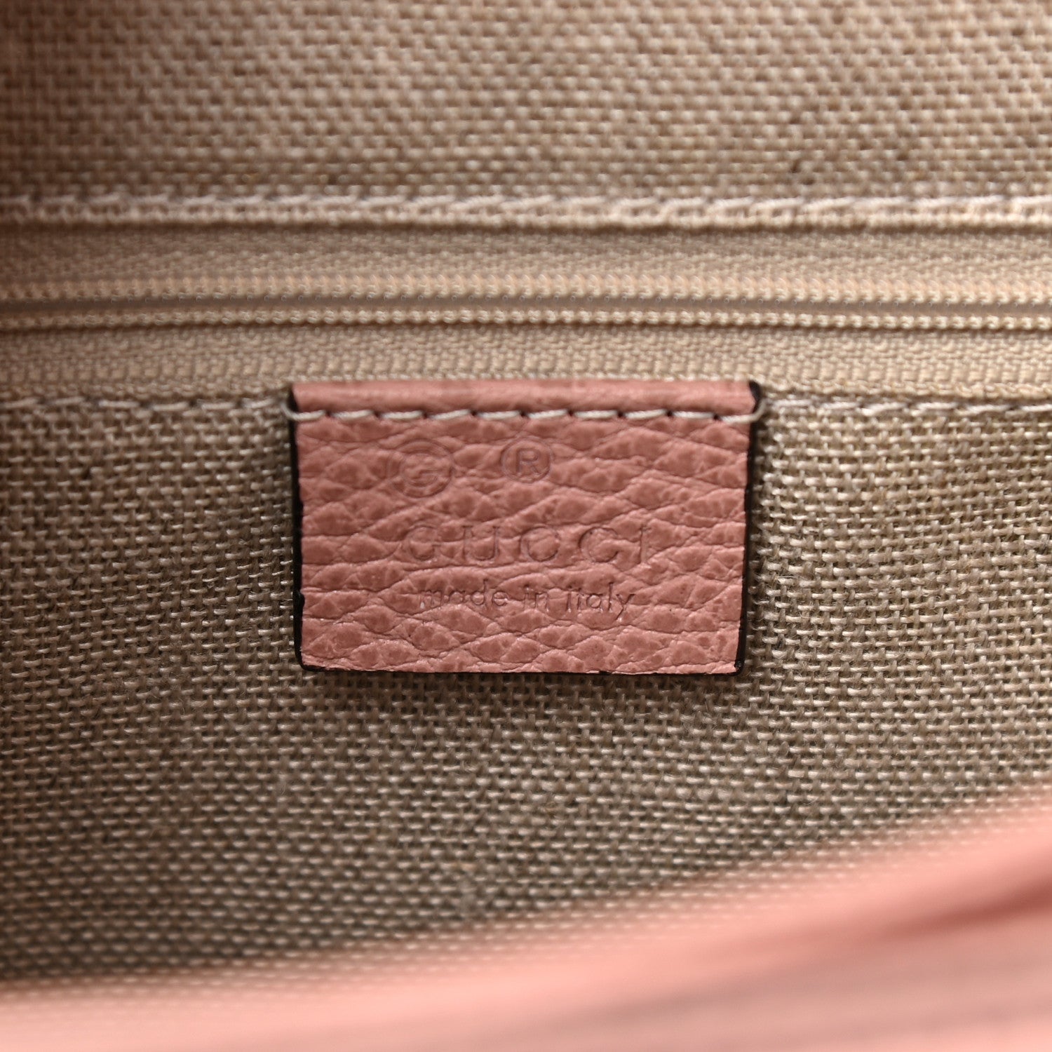 Gucci Dollar Calfskin Medium Interlocking G Top Handle Shoulder Bag Soft Pink 6 of 9