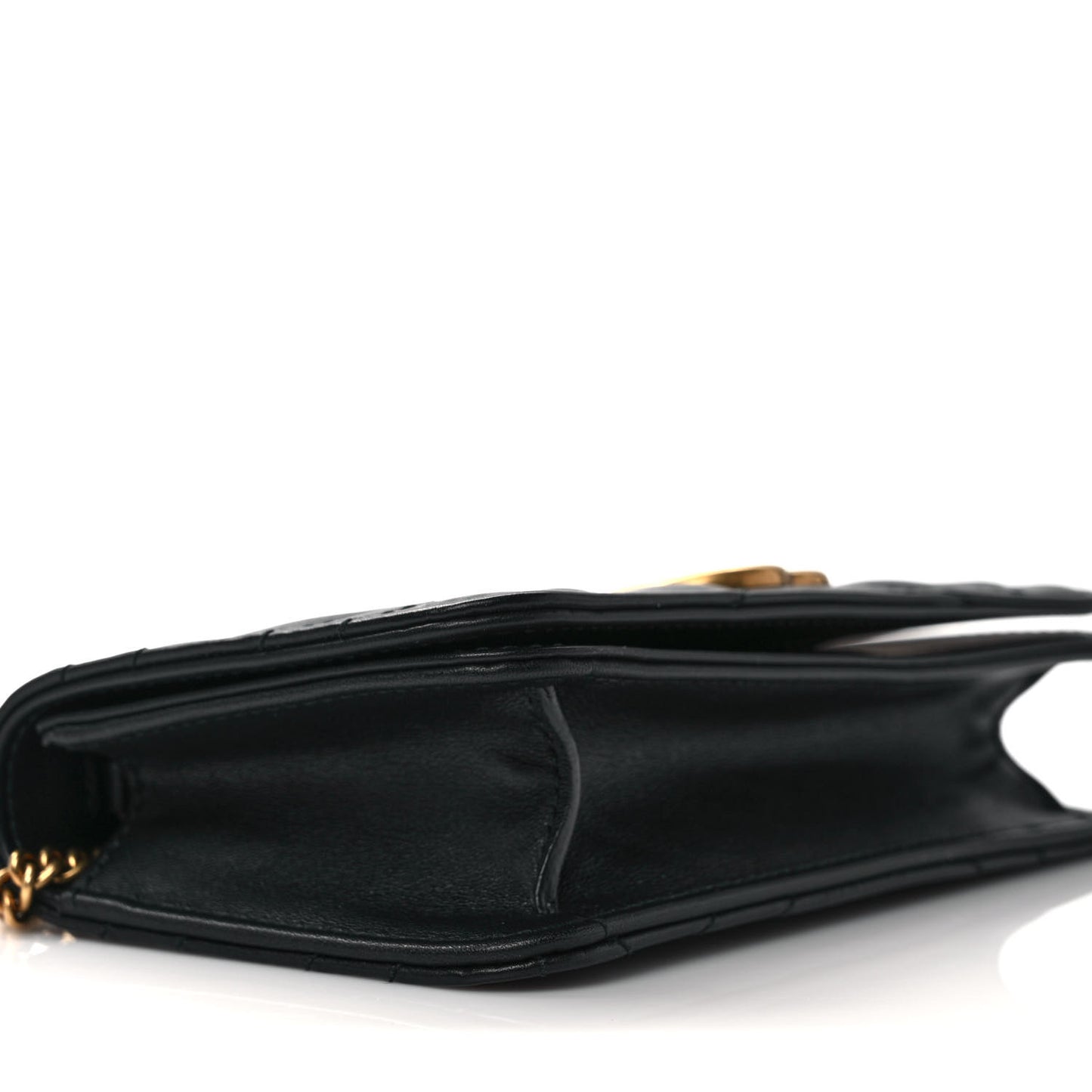 Calfskin Matelasse GG Marmont Mini Bag Black