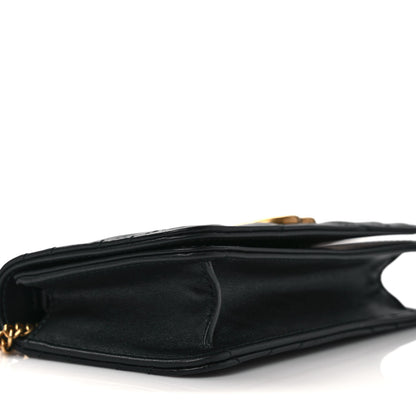 Gucci Calfskin Matelasse GG Marmont Mini Bag Black 7 of 9