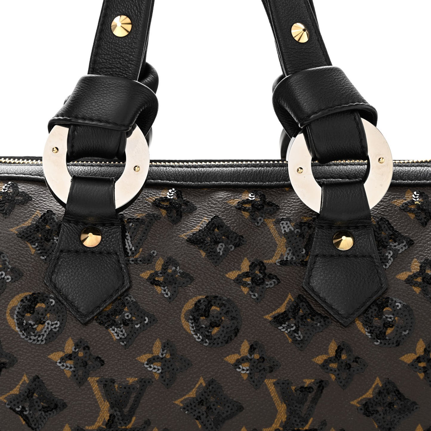 Monogram Sequins Eclipse Speedy 28 Black