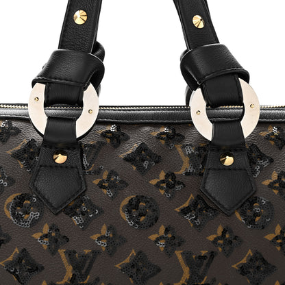 Louis Vuitton Monogram Sequins Eclipse Speedy 28 Black 7 of 9