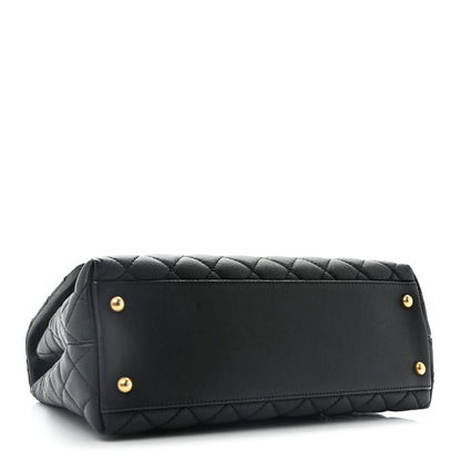 Chanel Caviar Quilted Small Coco Handle Flap Black 4 of 13