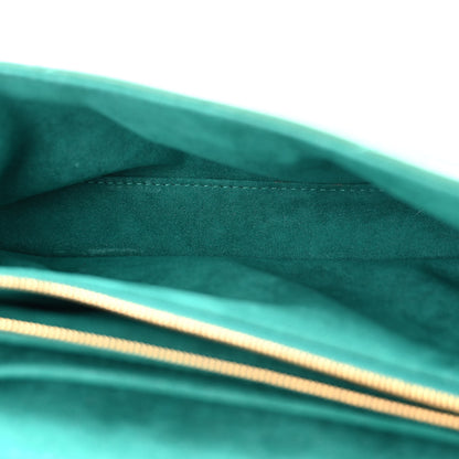 Louis Vuitton Calfskin New Wave Chain Bag MM NM Emerald 5 of 9