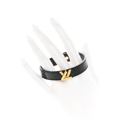 Louis Vuitton Electric Epi Twist It Bracelet 19 Black 3 of 9