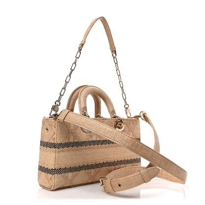 Christian Dior Raffia Medium Lady D-Joy Natural 3 of 8