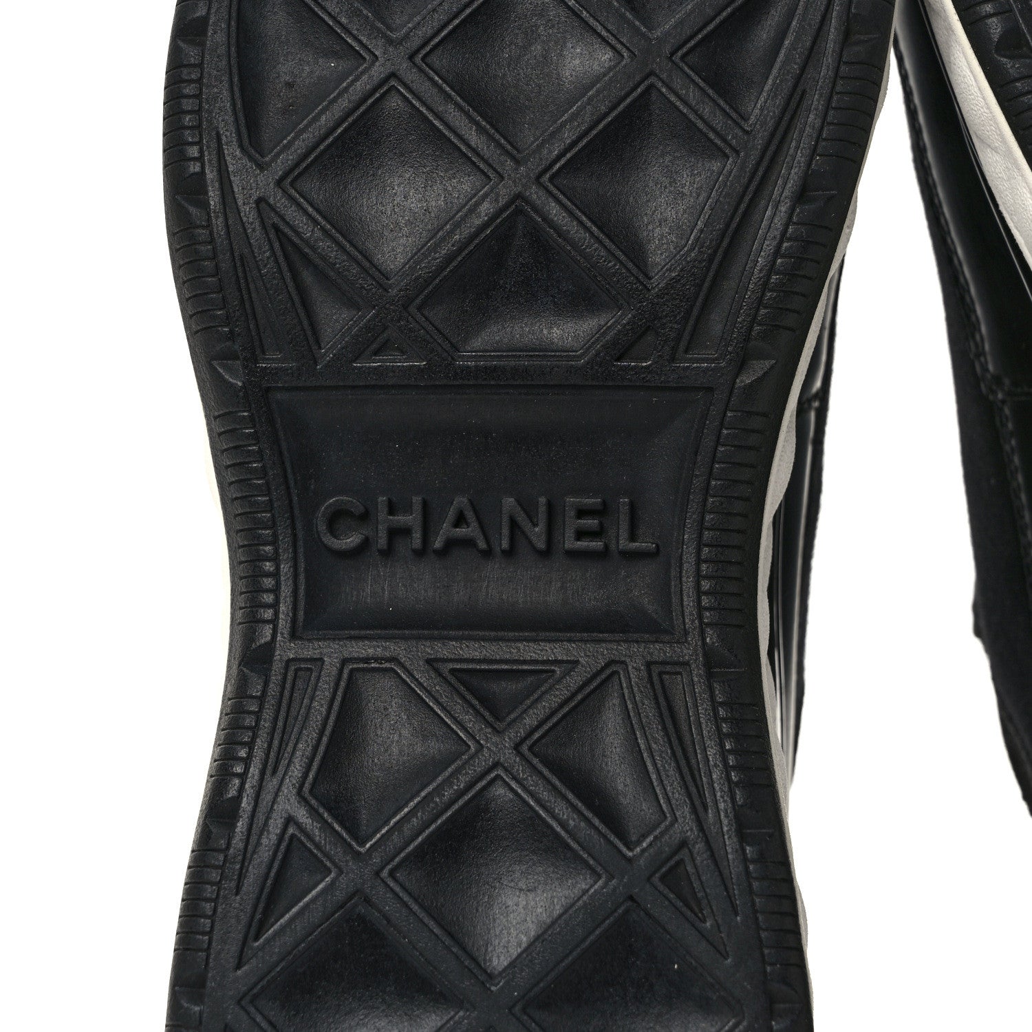 Chanel Velvet Calfskin Mixed Fibers CC Sneakers 36 Black 7 of 9