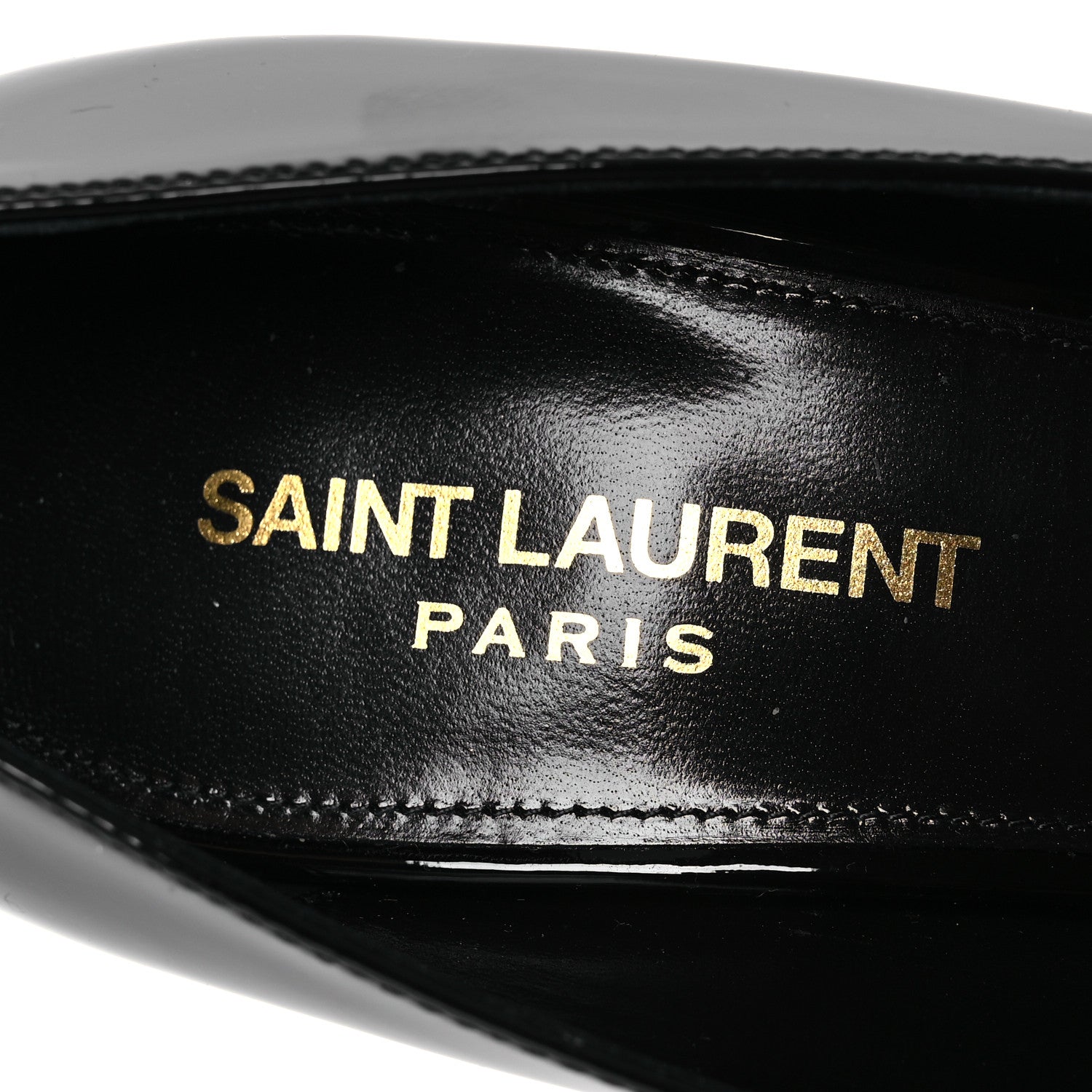 Saint Laurent Patent Opyum 85 Pumps 37 Black 9 of 12