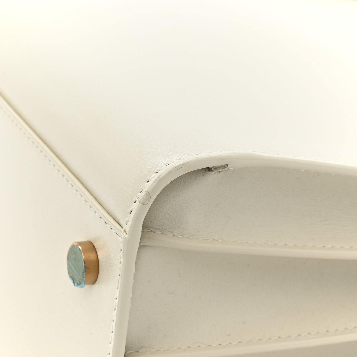 Calfskin Baby Sac De Jour Dove White