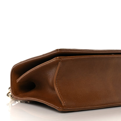 Christian Dior Grained Calfskin Medium Diorama Flap Bag Brown 8 of 9