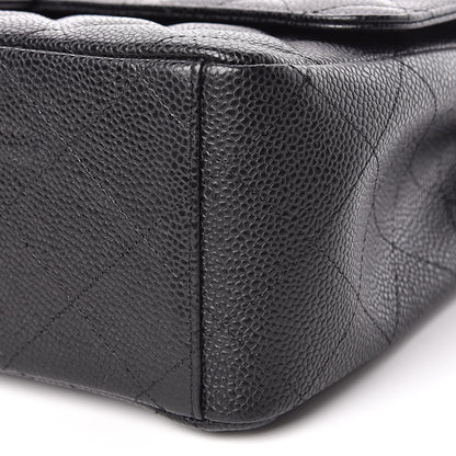 Chanel Caviar Quilted Maxi Double Flap Black 10 of 12