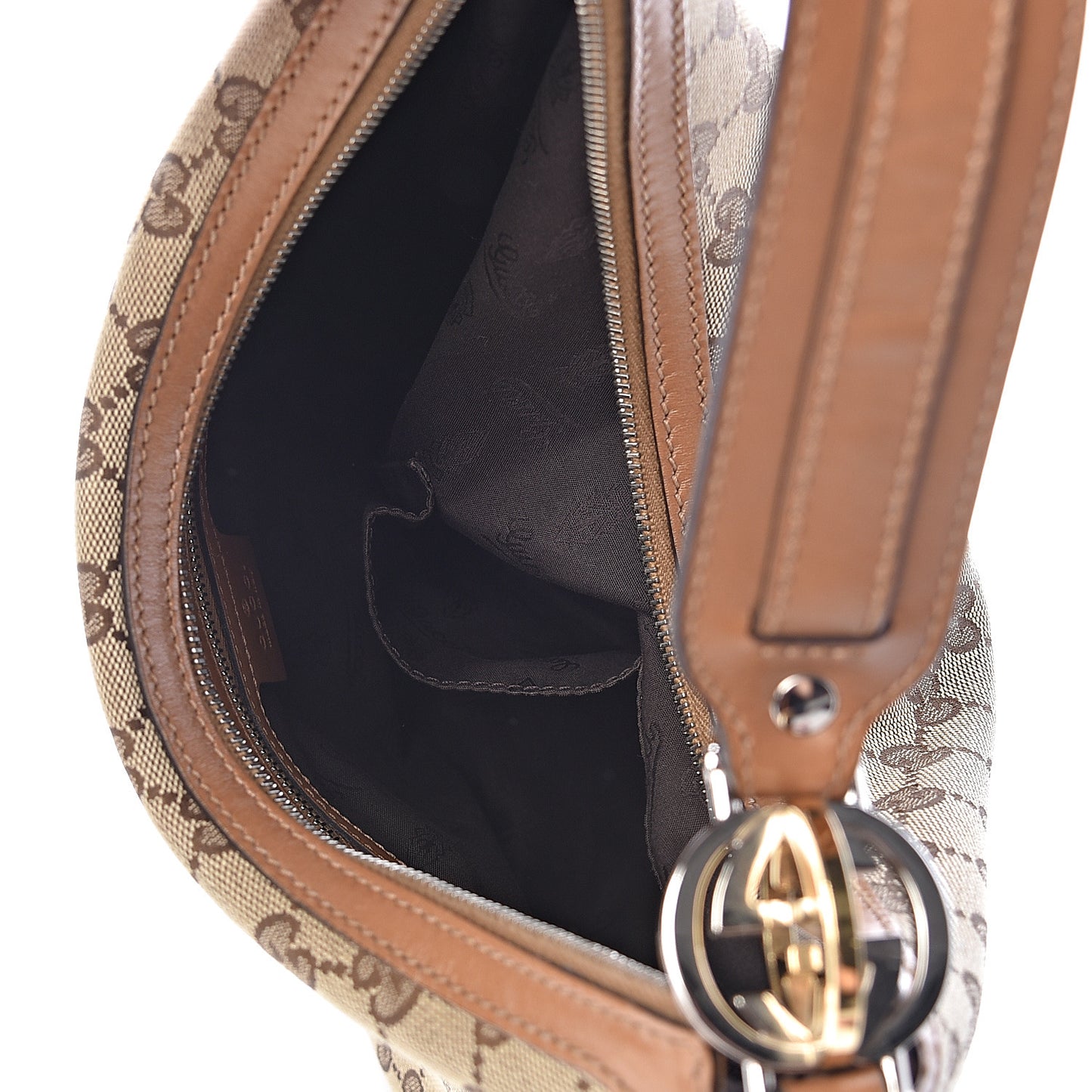 Monogram Medium GG Twins Hobo Tan