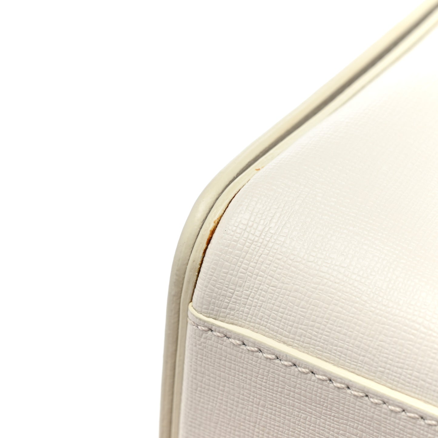 Calfskin Diag Flap Bag White Black