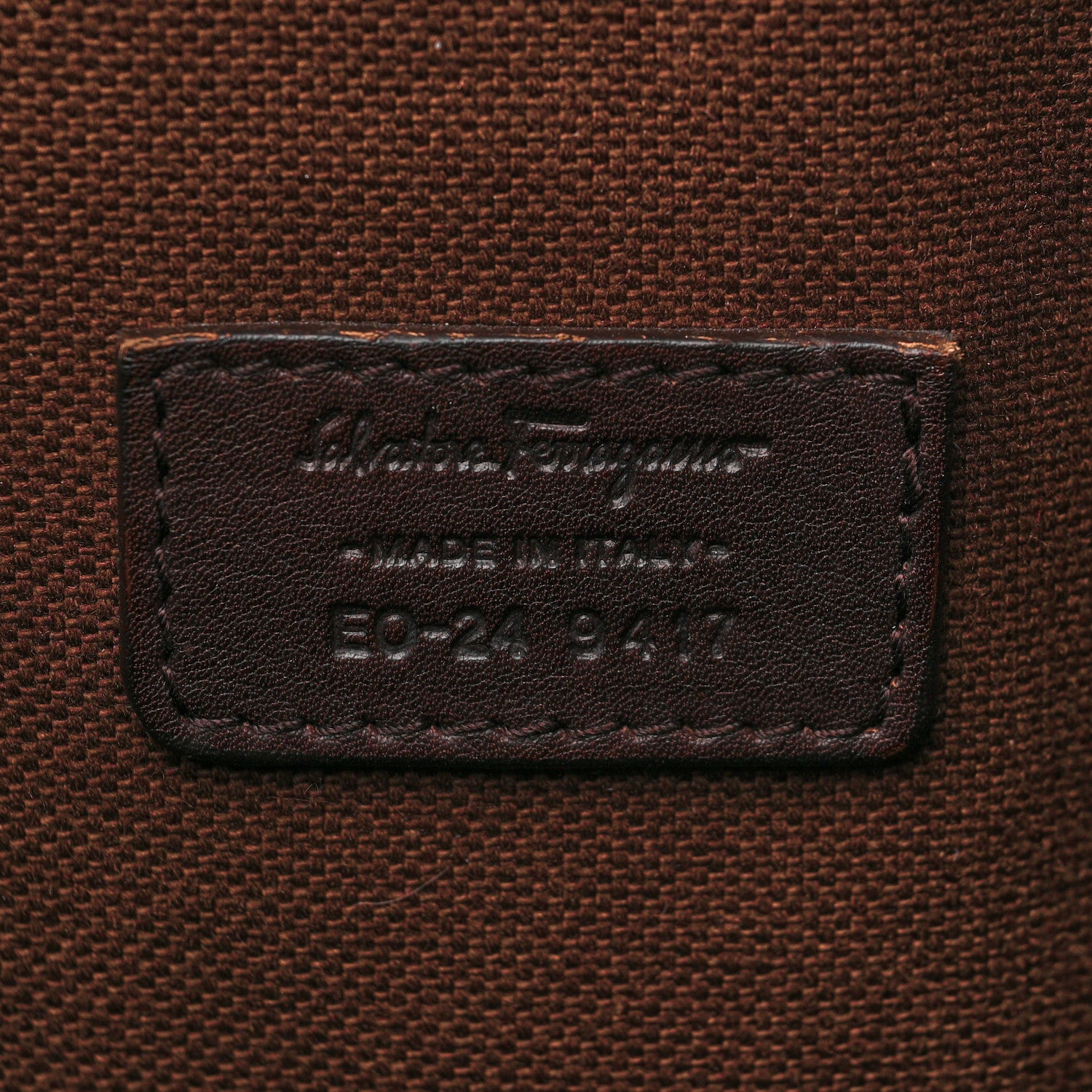 Salvatore Ferragamo Calfskin Gancini Messenger Bag Dark Brown 6 of 11