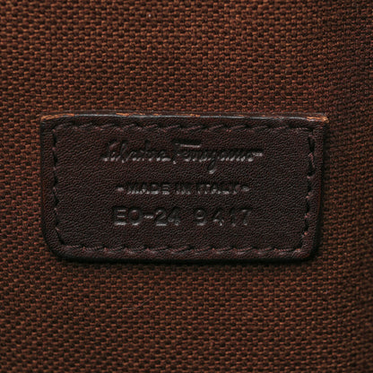 Salvatore Ferragamo Calfskin Gancini Messenger Bag Dark Brown 6 of 11