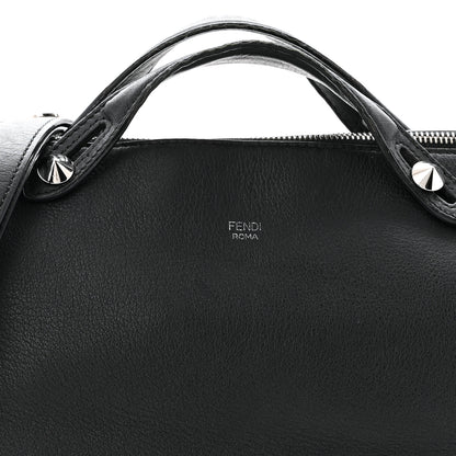 Fendi Vitello Dolce Large By The Way Boston Bag Black 9 of 12