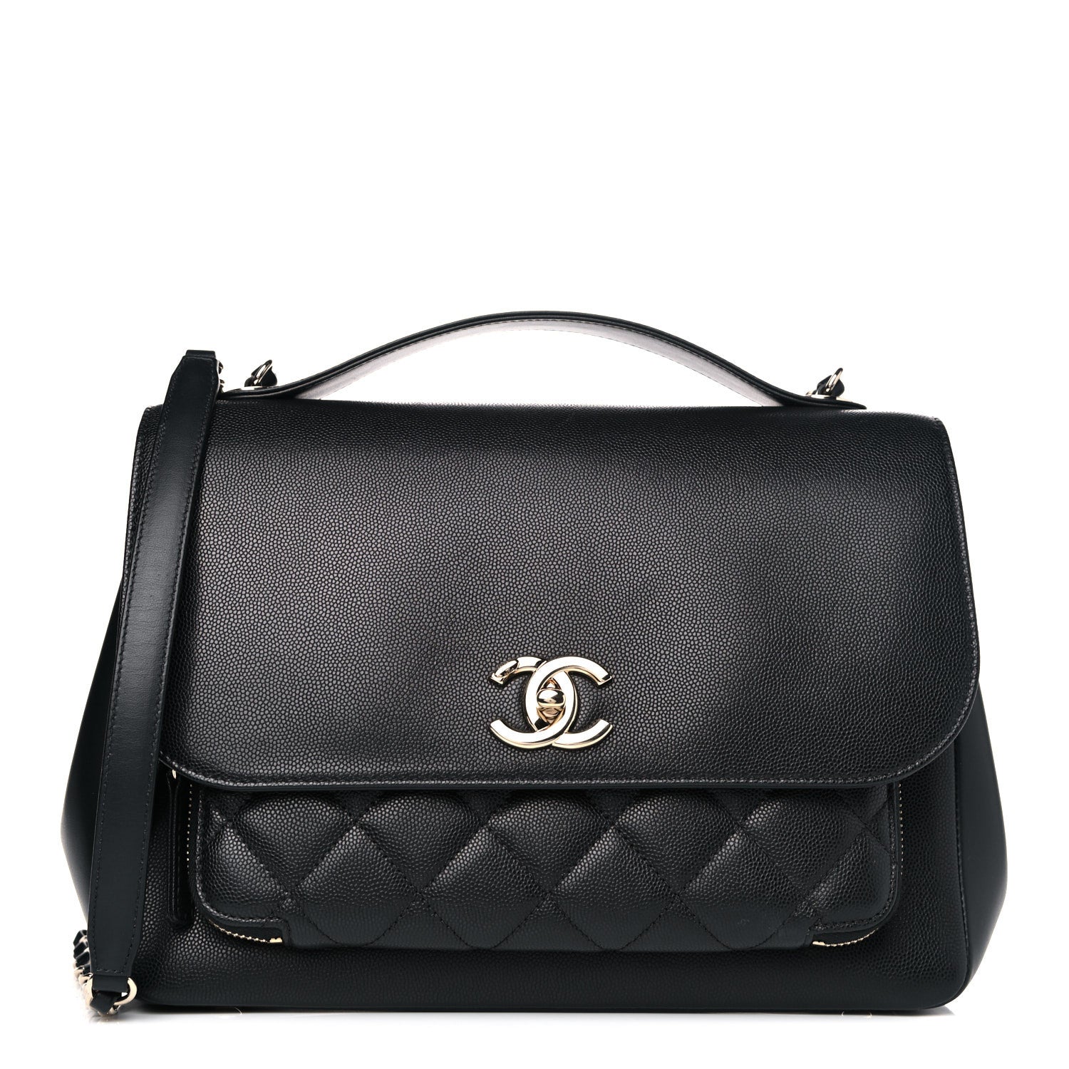 Chanel Caviar Quilted Large Business Affinity Flap Black 1 of 11