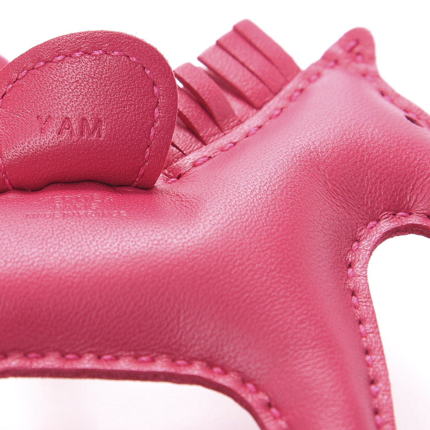 Milo Lambskin Grigri Rodeo Horse Bag Charm PM Rose Mexico