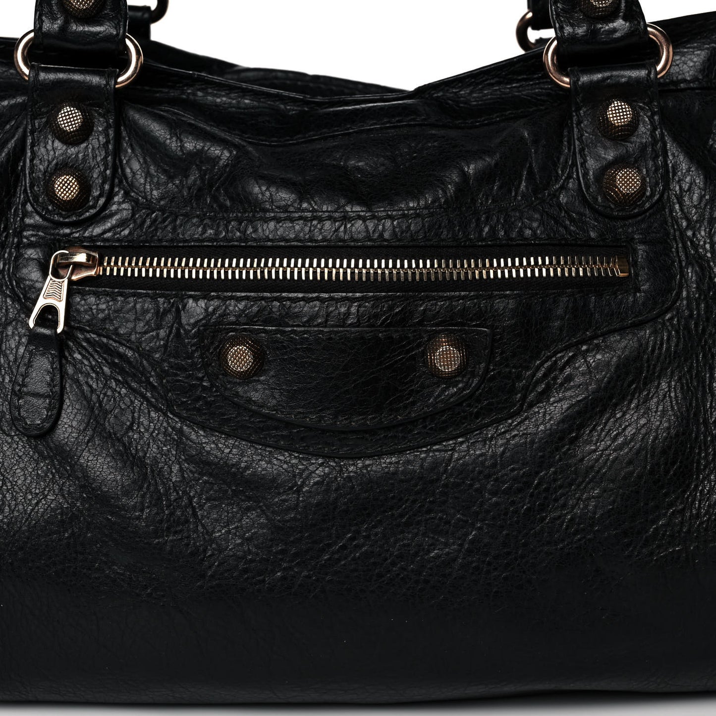 Agneau Giant 12 Rose Gold Hardware City Black