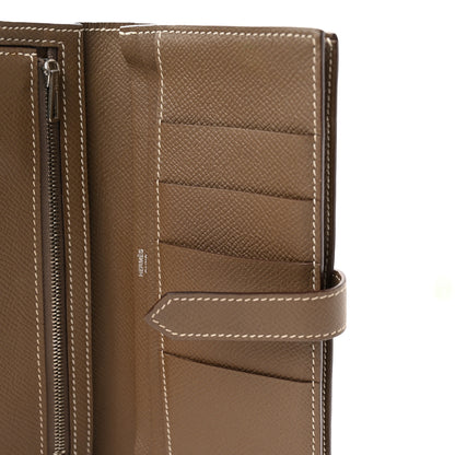 Hermes Epsom Bearn Gusset Wallet Etoupe 8 of 11
