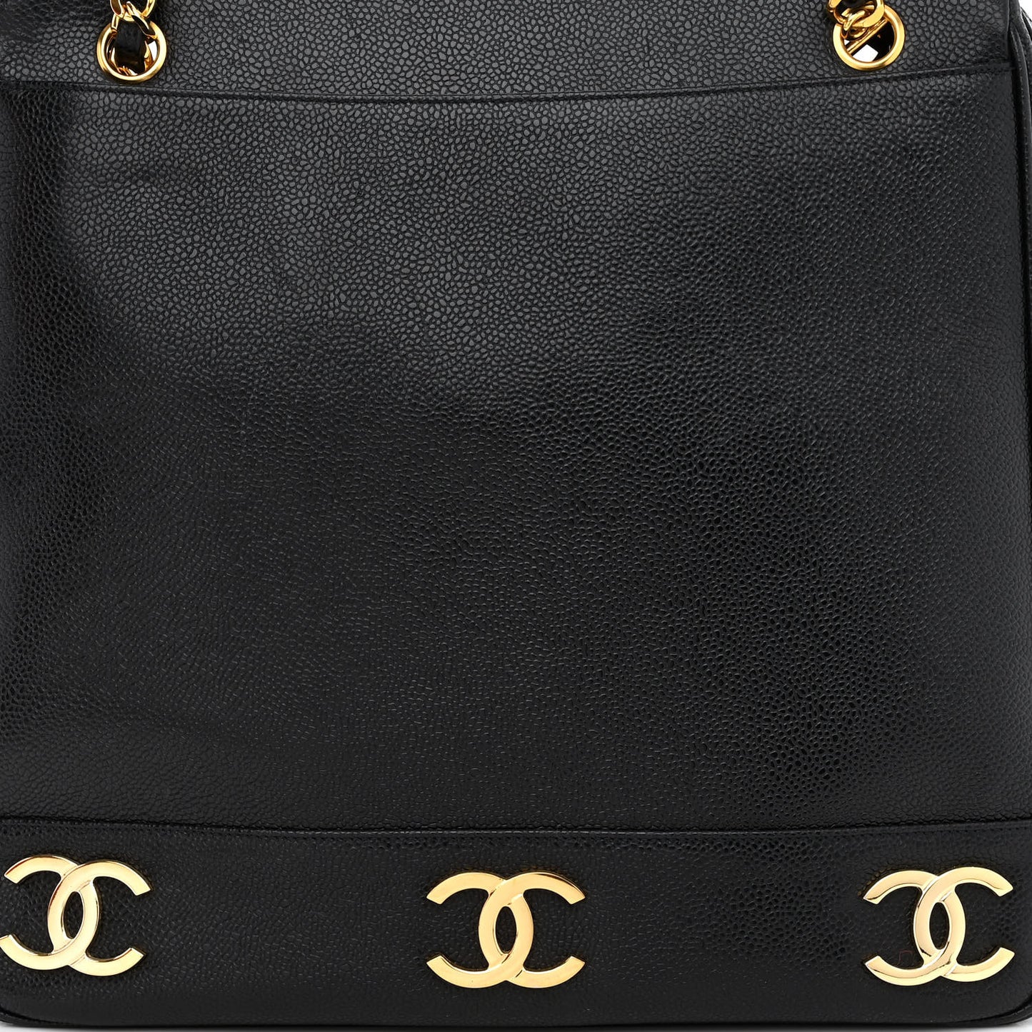 Caviar CC Shoulder Bag Black