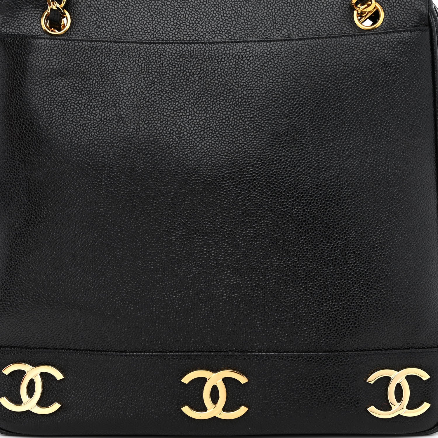 Chanel Caviar CC Shoulder Bag Black 10 of 16