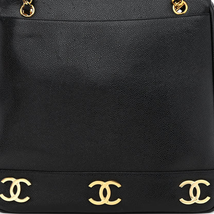 Chanel Caviar CC Shoulder Bag Black 10 of 16