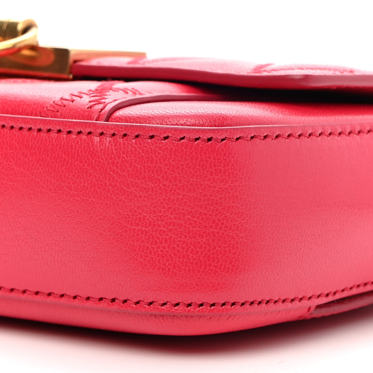 Goatskin Quilted GV3 Mini Pocket Convertible Bag Fuchsia