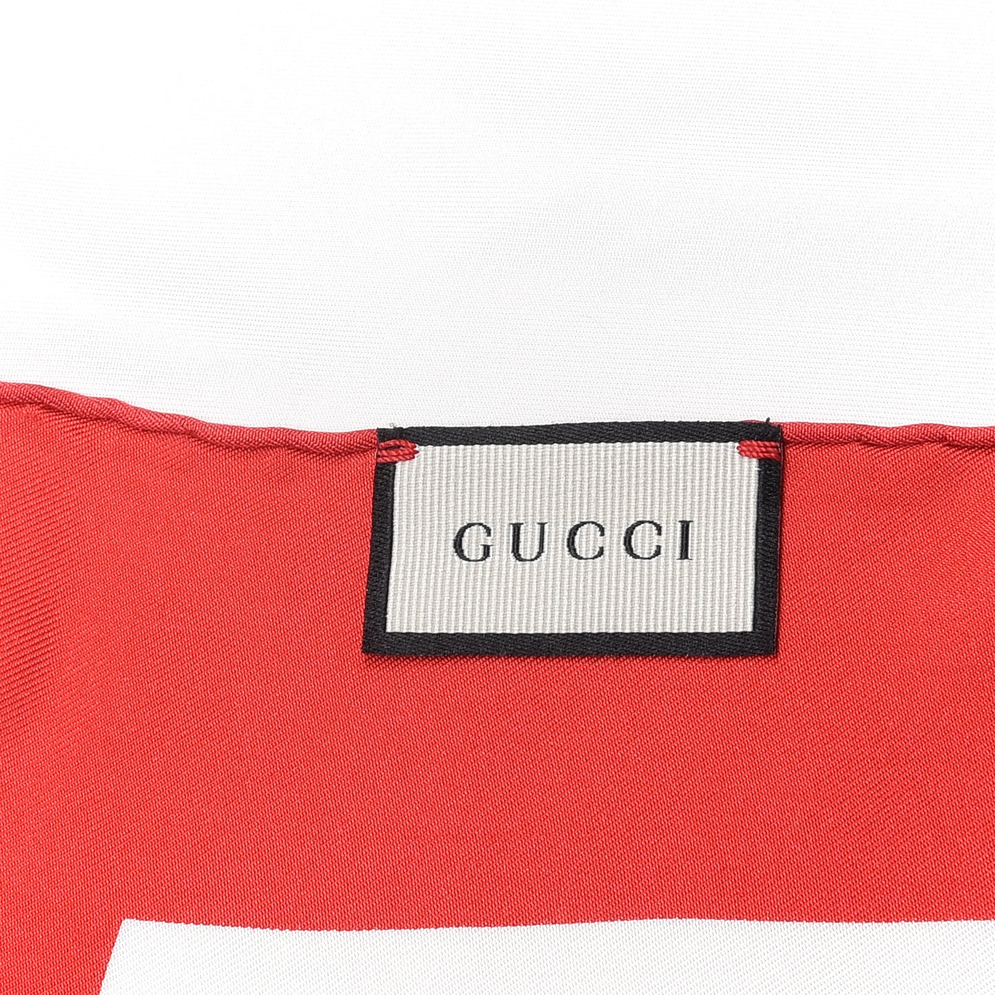 Silk Coco Capitán Logo Square Scarf White