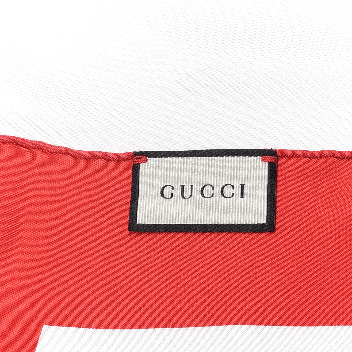 Gucci Silk Coco Capitán Logo Square Scarf White 4 of 4