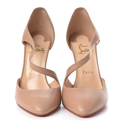 Christian Louboutin Shiny Nappa Catchy One 100 Pumps 38 Nude 2 of 8