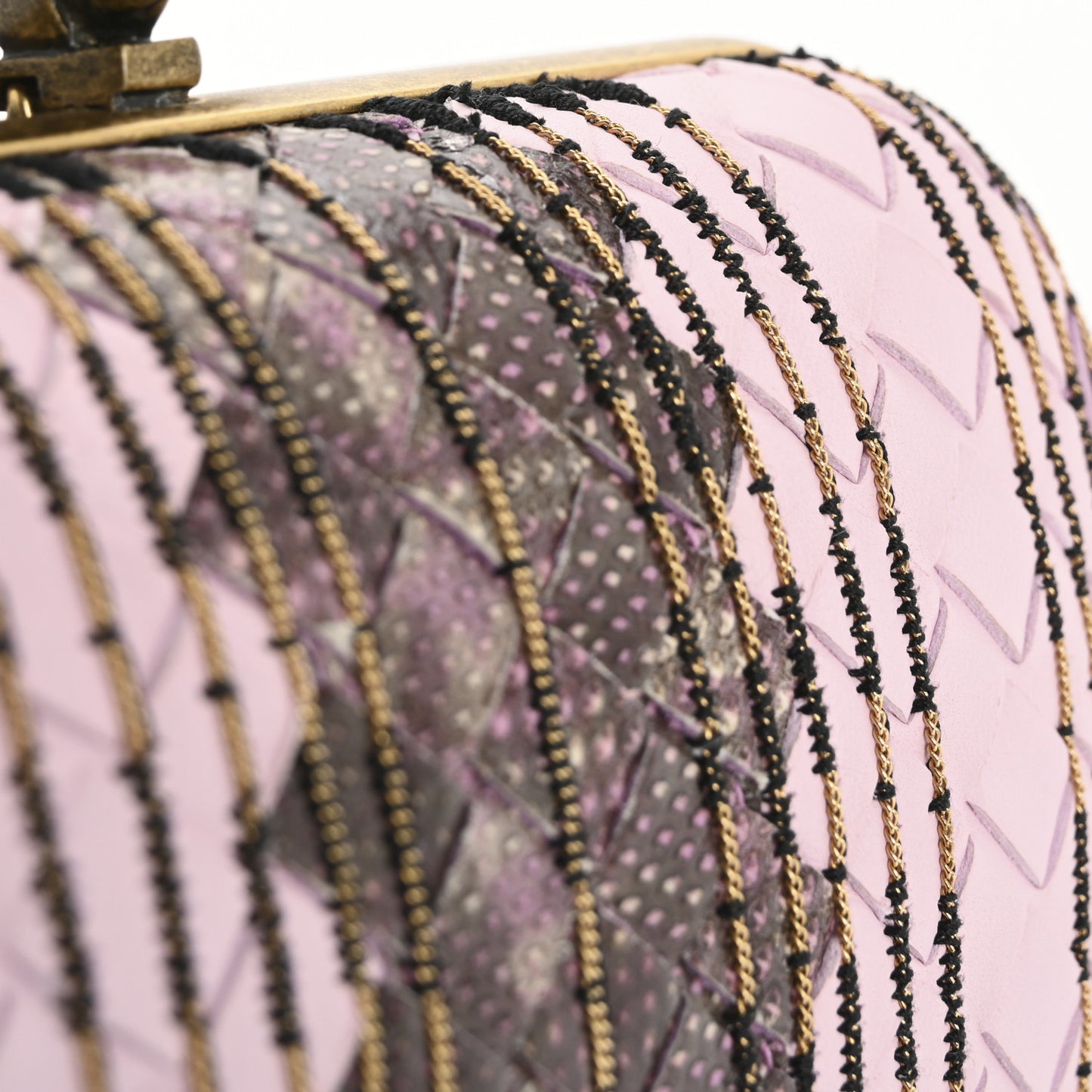 Nappa Intreccio Ayers Knot Clutch Twilight