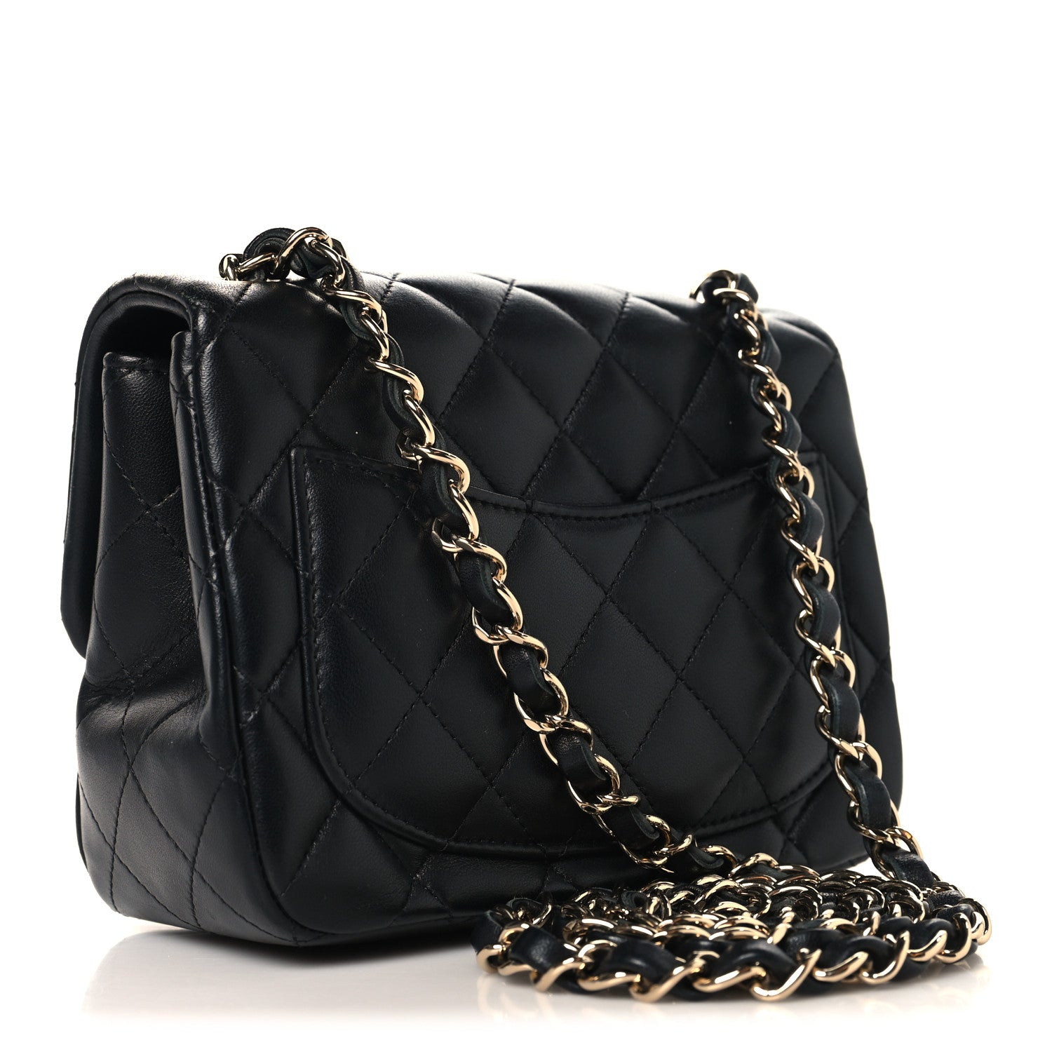 Chanel Lambskin Quilted Mini Square Flap Black 3 of 11