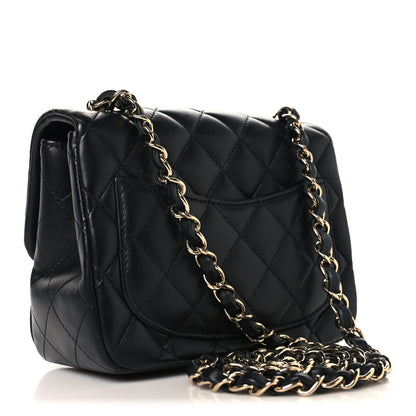 Chanel Lambskin Quilted Mini Square Flap Black 3 of 11