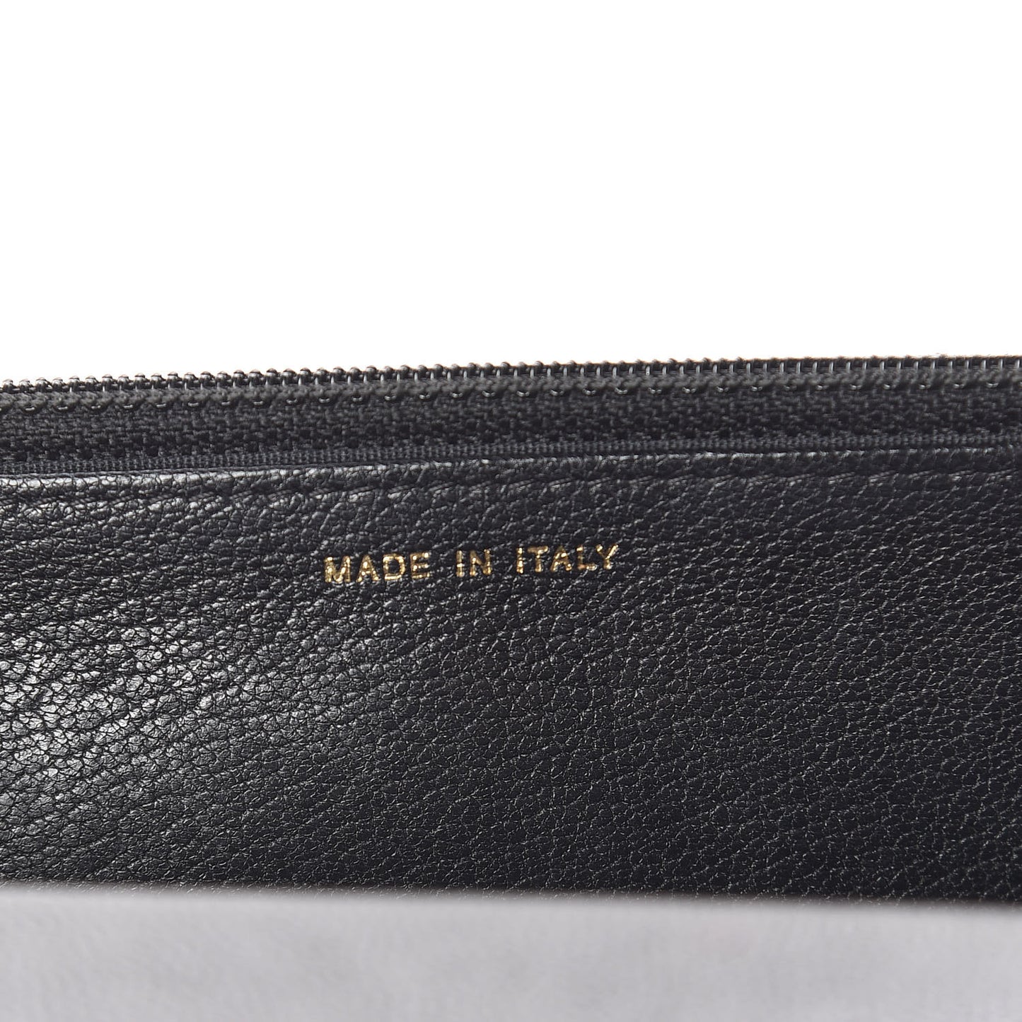 Patent Goatskin Quilted CC Eyelet Wallet On Chain WOC Black