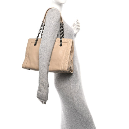 Chanel Lambskin Boy Reverso Shopping Tote  Beige 2 of 14