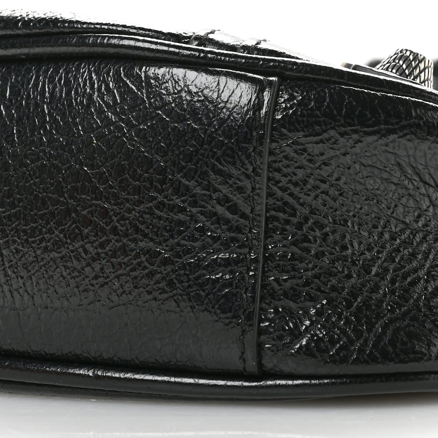 Agneau Arena Le Cagole Shoulder Bag XS Black