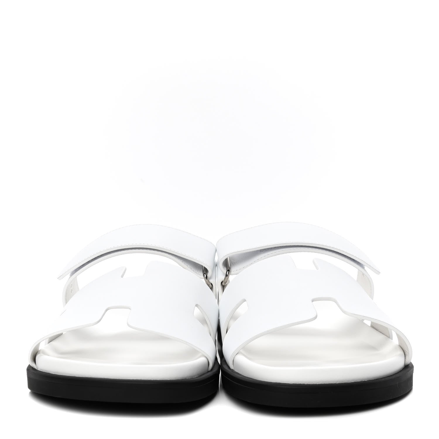 Hermes Calfskin Mens Chypre Sandals 43.5 White 2 of 4