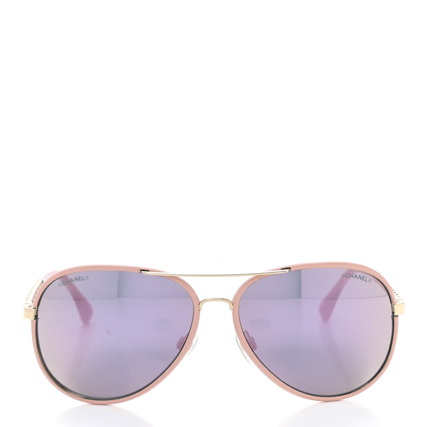 Metal Pilot Winter Sunglasses 4219-Q Light Pink