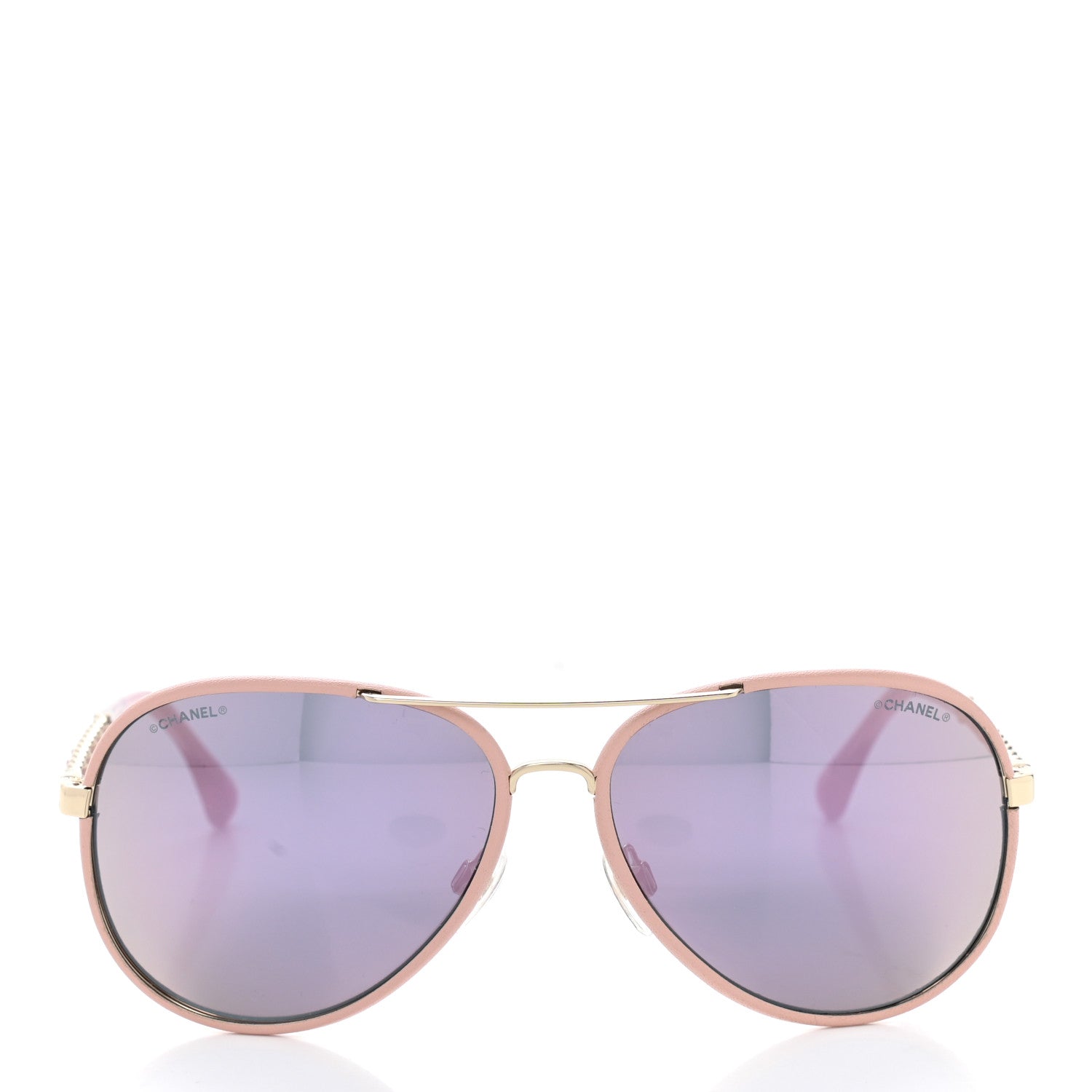 Chanel Metal Pilot Winter Sunglasses 4219-Q Light Pink 2 of 7