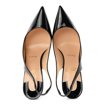 Christian Louboutin Patent Kate Sling 85 Pumps 35.5 Black 2 of 8