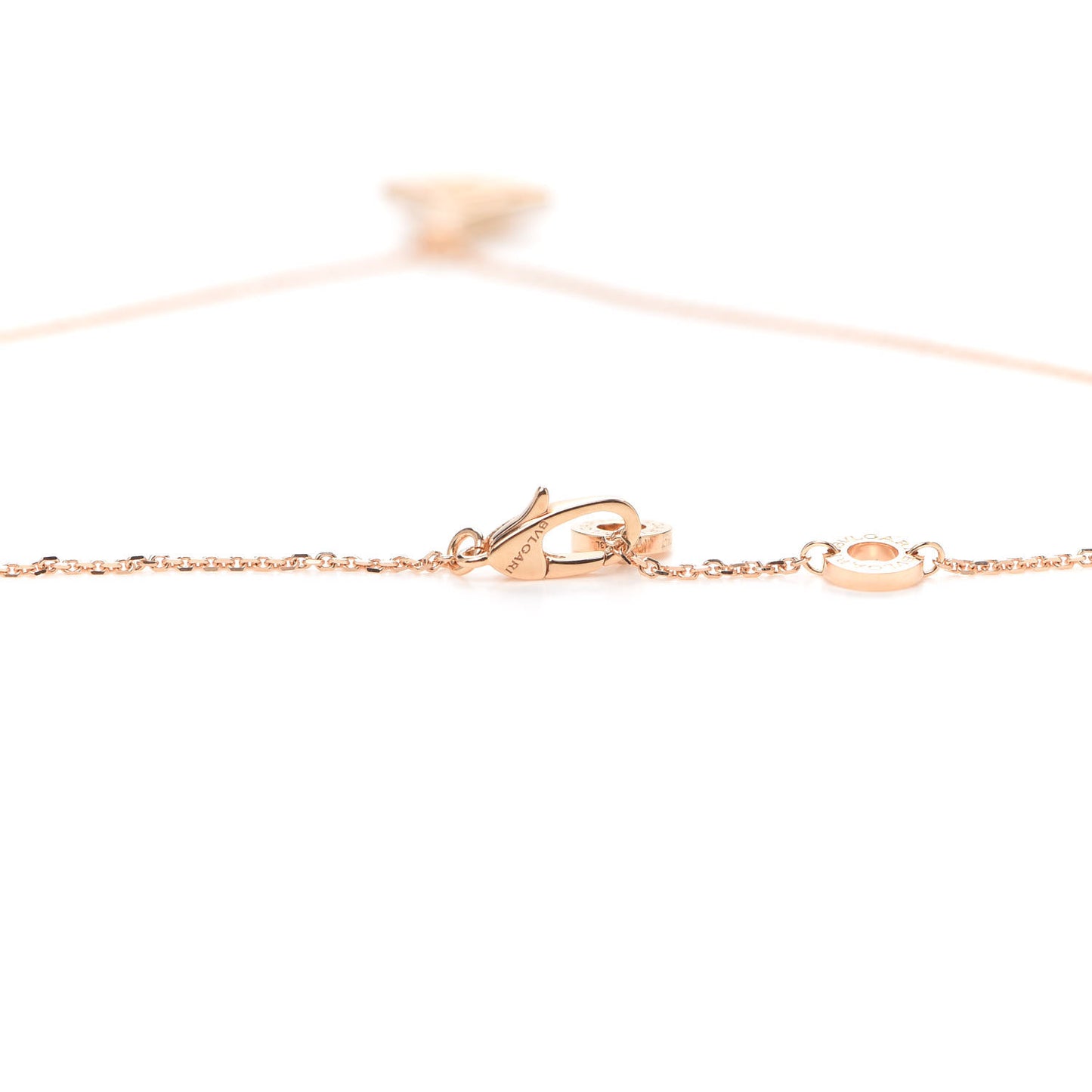 18K Rose Gold Diamond Mother of Pearl Small Divas' Dream Pendant Necklace