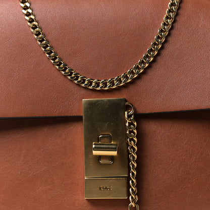 Chloe Calfskin Perforated Mini Drew Shoulder Bag Caramel 6 of 9