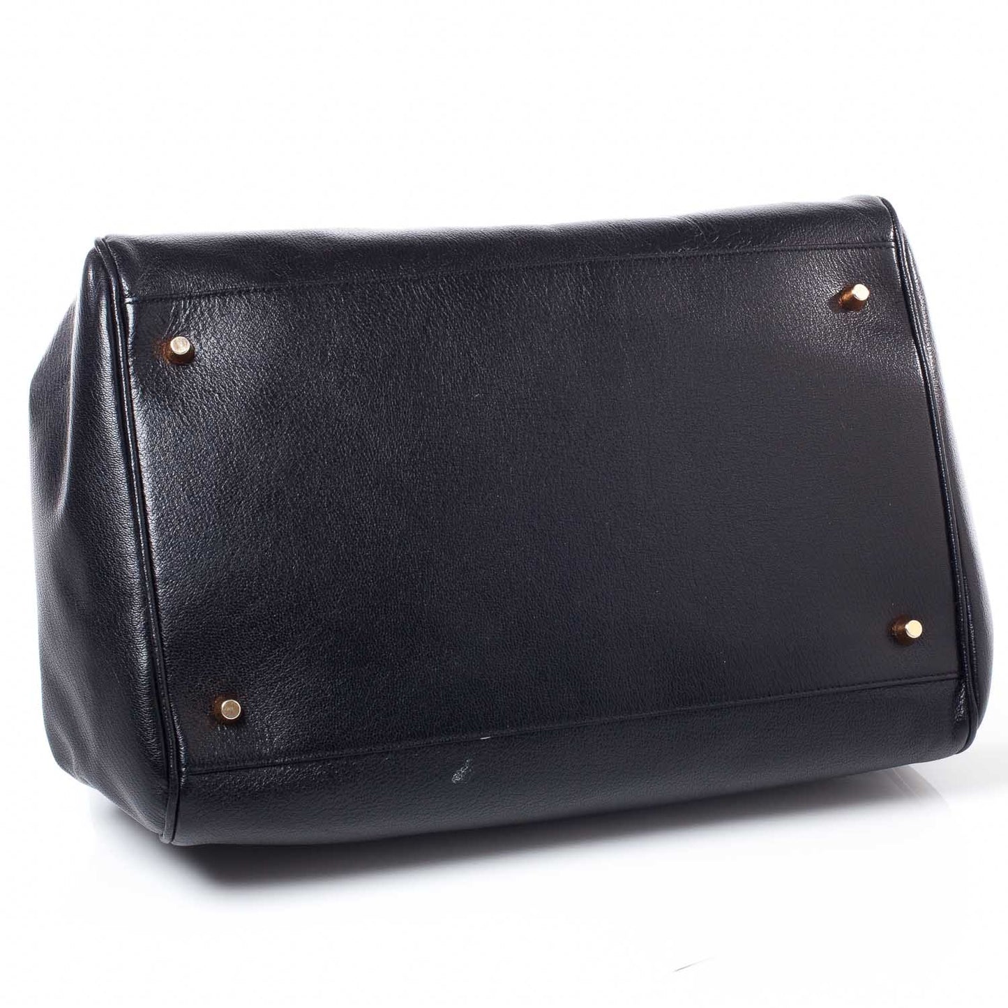 Goatskin Cerniera Doctor Bag Black